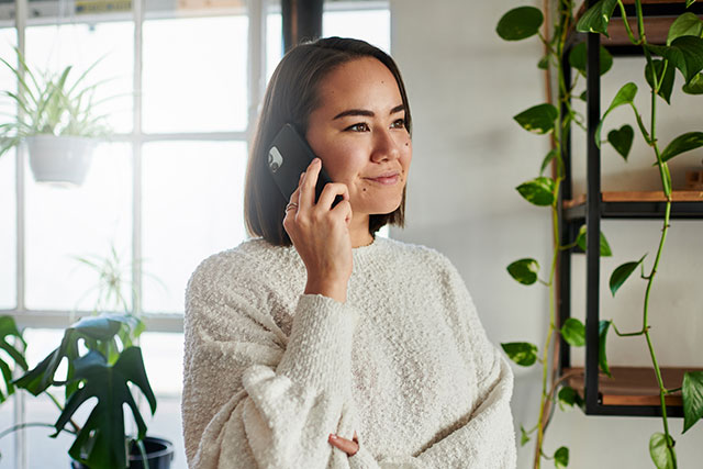 Woman on her phone