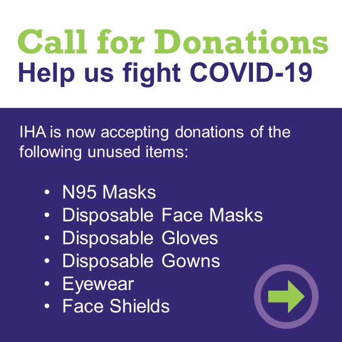 IHA CALL FOR DONATIONS: HELP US FIGHT COVID-19